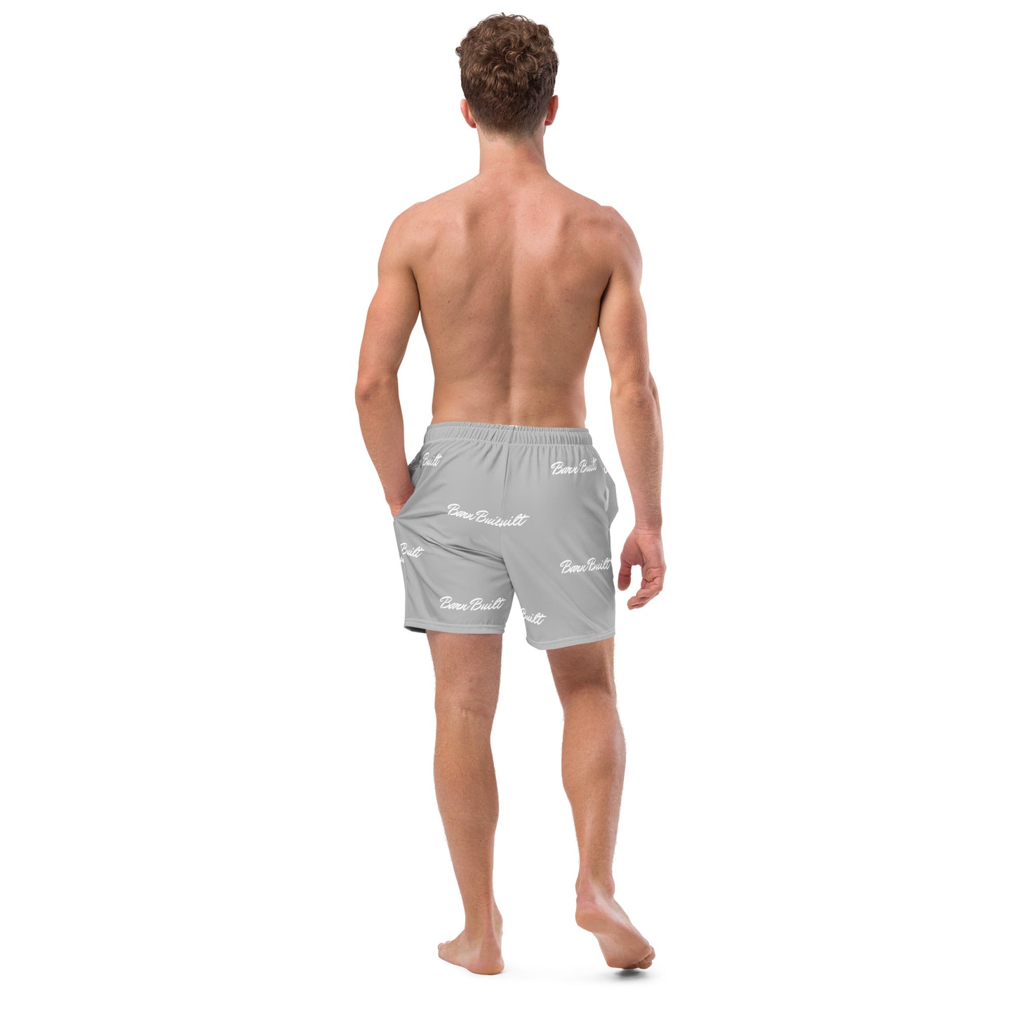 Grey swim shorts