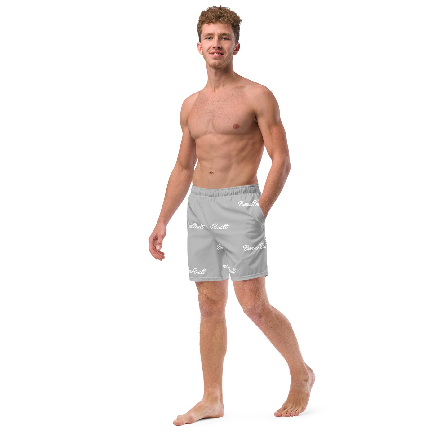 Grey swim shorts