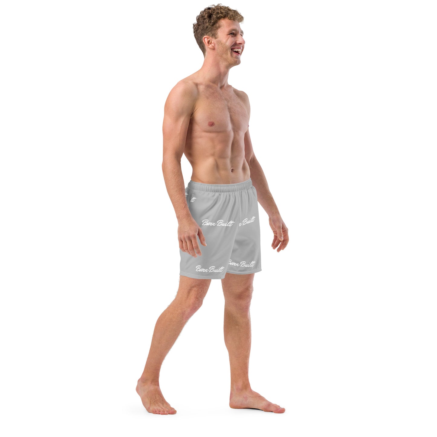 Grey swim shorts