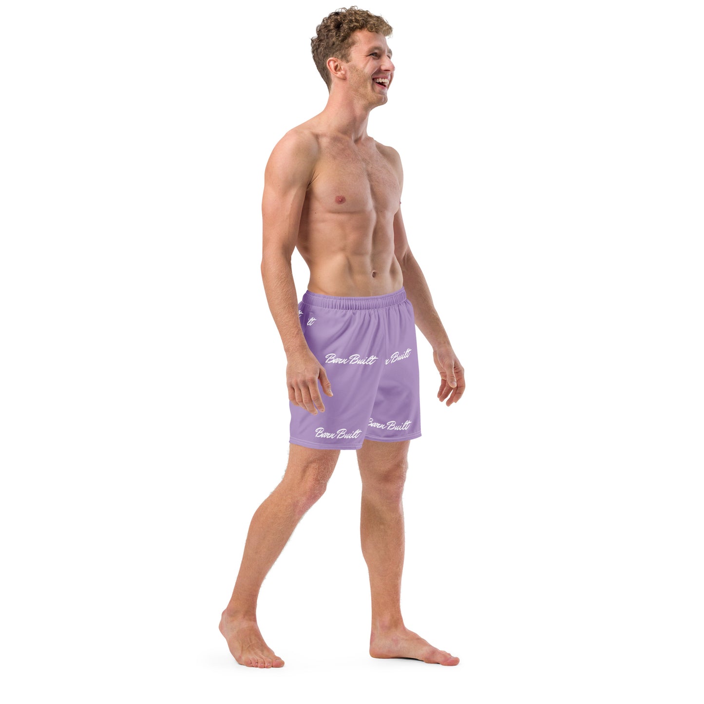 light purple swim shorts