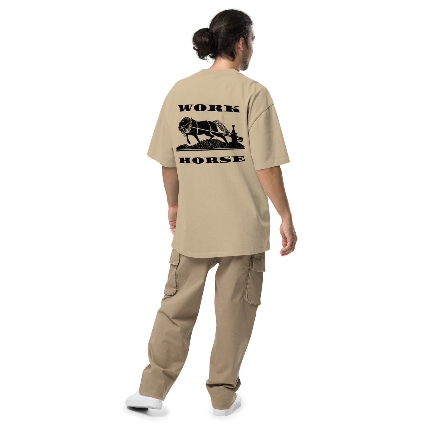 Oversized khaki T-shirt