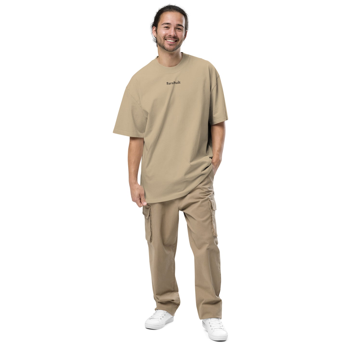 Oversized khaki T-shirt